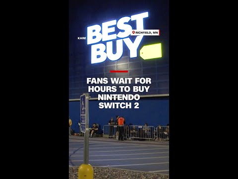 Fans wait for hours to buy Nintendo Switch 2