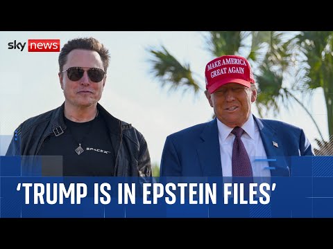 Musk says Trump appears in Epstein files and $150bn wiped off Tesla’s value as row explodes