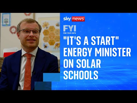 FYI: Energy minister on solar schools