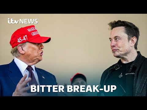 Trump threatens to cancel Elon Musk’s government contracts as pair’s feud deepens | ITV News