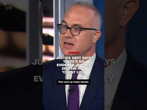 Justice Department says there’s no evidence Jeffrey Epstein had ‘client list’
