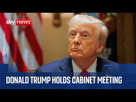 Donald Trump holds Cabinet meeting