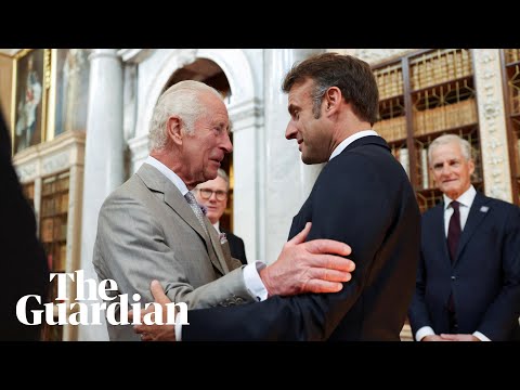 Emmanuel Macron arrives for UK state visit – watch live