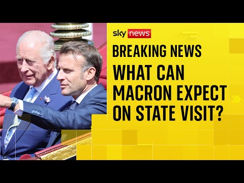 Royal family rolling out the red carpet for French president and his wife Brigitte