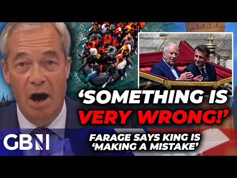 ‘WRONG!’ Farage FUMES as King Charles vows ‘NO BORDERS’ with France: ‘We’re an ISLAND!’