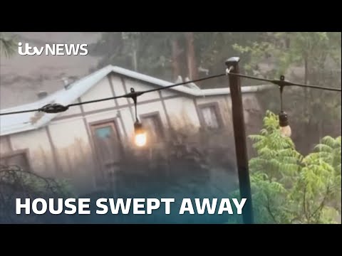 House swept away in New Mexico floods – as hundreds dead or missing in Texas | ITV News