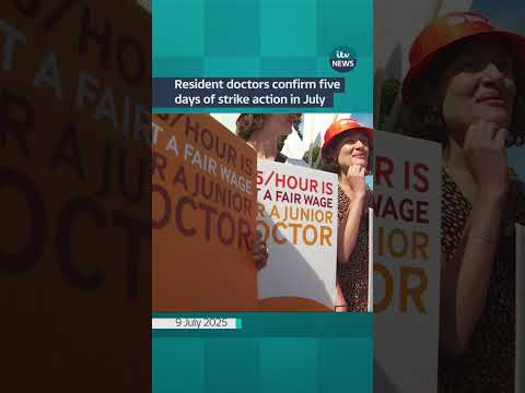 Resident doctors, formally known as junior doctors, confirm five days of strike action #itvnews