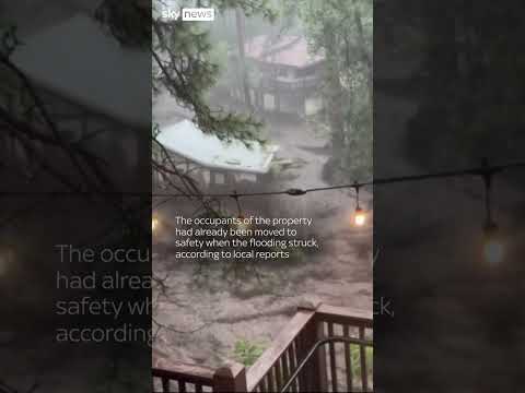 Entire house swept away in flood
