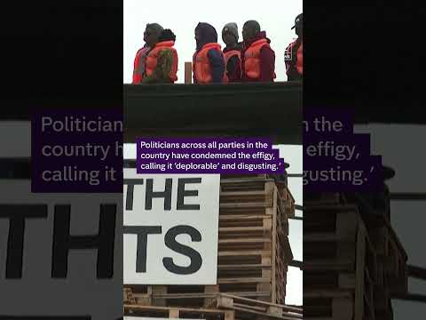 Migrant bonfire effigy in Northern Ireland ‘sick’ and ‘racist’