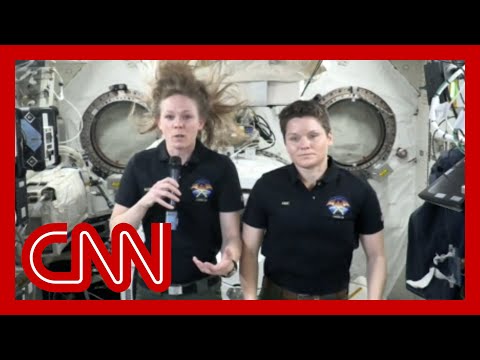 NASA astronauts speak with CNN’s Wolf Blitzer from the International Space Station