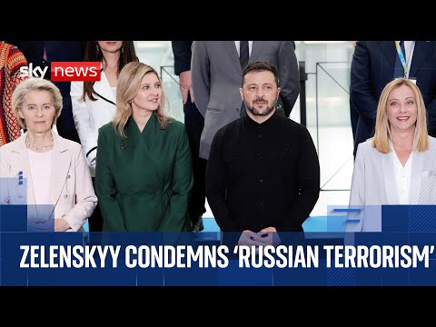 Zelenskyy condemns ‘pure Russian terrorism’ at Ukraine reconstruction conference
