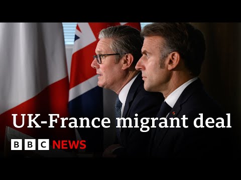 UK and France unveil new ‘one in, one out’ migrant deal | BBC News