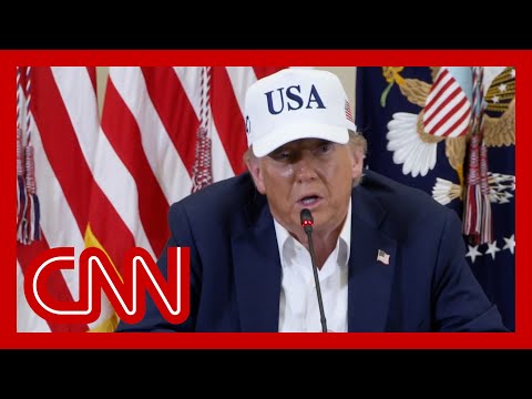 Trump rebukes question on test flood failures: ‘Only a bad person would ask a question like that’