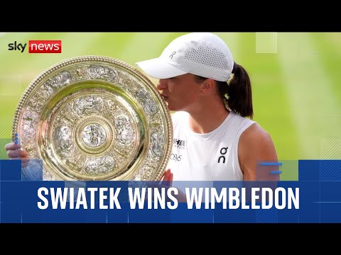 Iga Swiatek wins Wimbledon in most one-sided final in a century