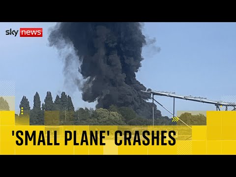 ‘Fireball’ at Southend Airport after ‘small plane’ crashes