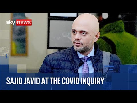 Former health secretary Sir Sajid Javid gives evidence at COVID-19 Inquiry