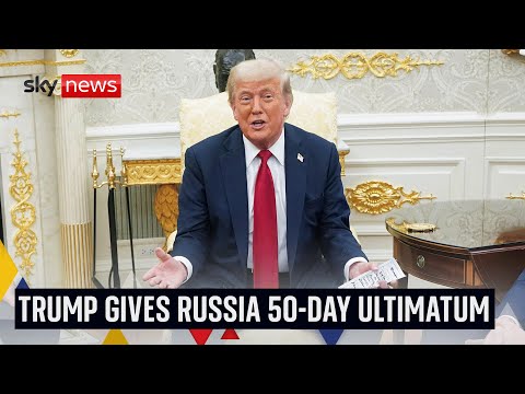 Trump announces weapons deal with NATO to help Ukraine – as he gives Putin 50-day ultimatum
