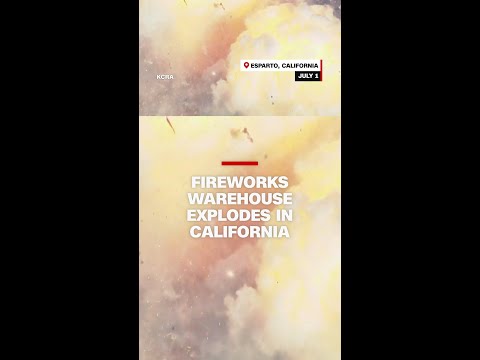 Fireworks warehouse explodes in California