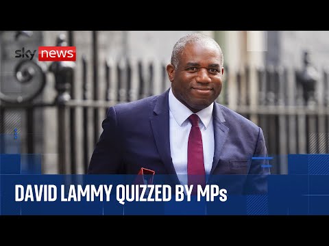 Foreign Secretary David Lammy appears before Parliament Committee