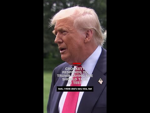 Rep. Jasmine Crockett responds to Trump saying she should take IQ test