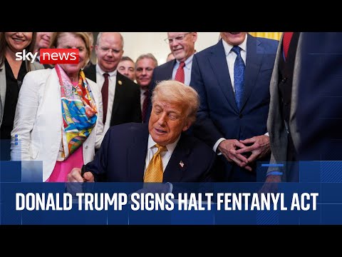 Trump holds bill signing ceremony for HALT Fentanyl Act