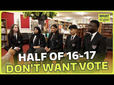 16-17 year olds to get the vote – so why don’t half want it? | What You Need To Know | ITV News