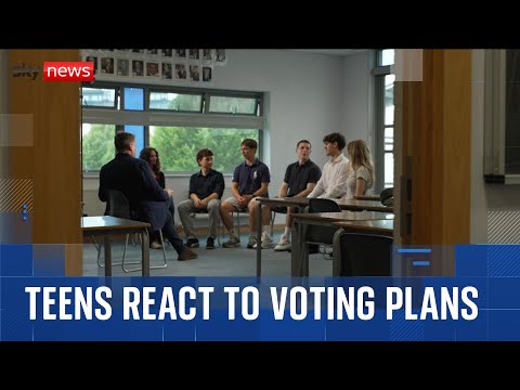Teenagers react to plans to lower the voting age