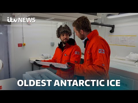 The oldest ice core ever to be drilled has arrived in the UK | ITV News