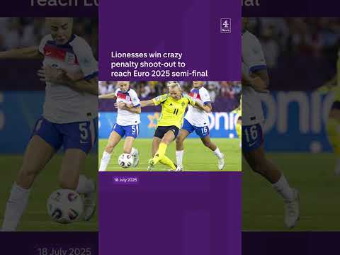 Lionesses win crazy penalty shoot-out to reach Euro 2025 semi-final