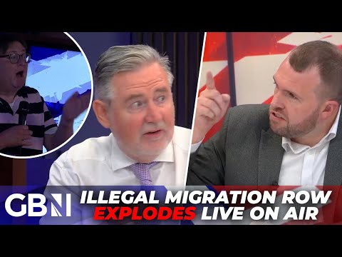 GB News studio ERUPTS as Labour MP is accused of ‘hoodwinking’ the public in furious immigration row