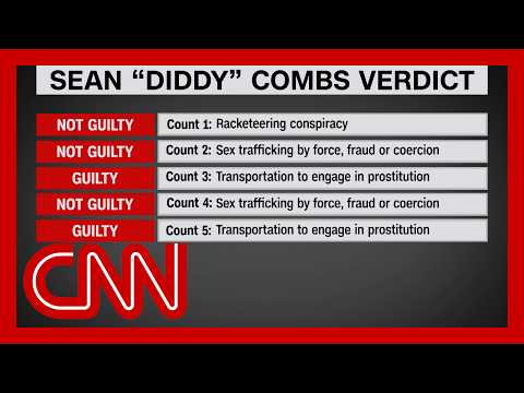 Watch CNN’s Kara Scannell describe the moment the Sean Combs verdict was announced