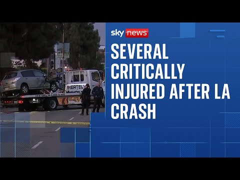 Several critically injured after vehicle ‘drove into a crowd’ in Los Angeles