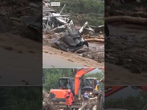 Heavy rains in South Korea leave 14 dead