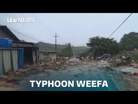 Typhoon Weefa – deaths rise in South Korea after heavy rains trigger floods and landslides| ITV News