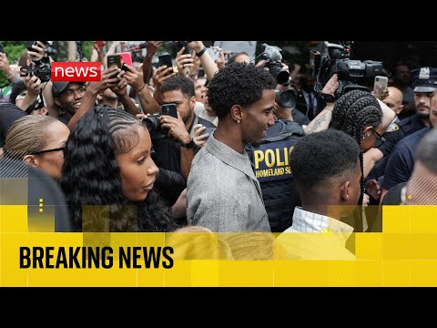 Outside court after Diddy found guilty on two counts but cleared of most serious charges