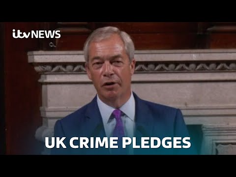 Watch in full: Farage pledges to ‘halve crime in five years’ in law and order speech | ITV News