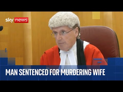 Husband who murdered wife in front of their baby in the street sentenced | Cameras in court