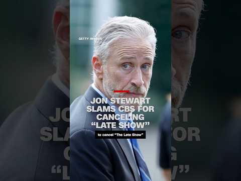 Jon Stewart slams CBS for canceling “Late Show”
