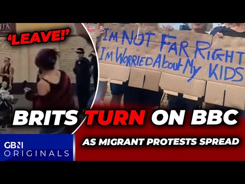 WATCH: Furious Brits TURN on BBC over migrant crime as Epping protests spread: ‘LEAVE!’