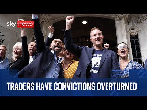 Traders jailed for interest rate rigging have convictions overturned | News conference