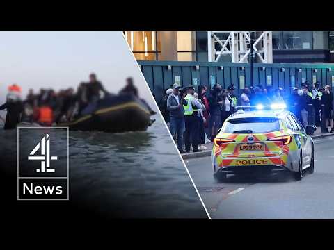 New protests at asylum hotels – as UK tackles illegal food courier work