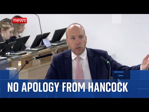 Matt Hancock accused of insulting ‘memory of every COVID victim’ over inquiry comments