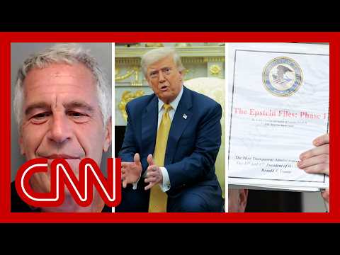 Bondi told Trump his name was in Epstein files