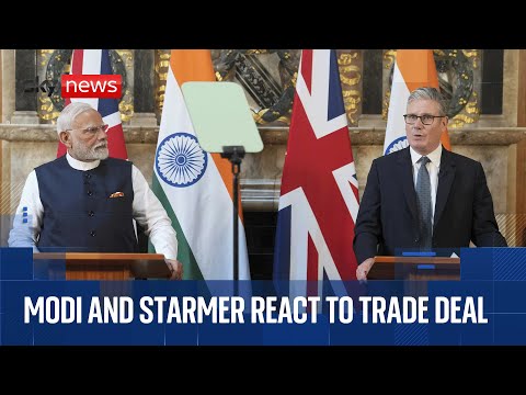 Modi and Starmer speak as India and UK sign free trade agreement | Watch in full
