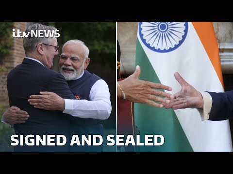 ‘Historic’ UK-India trade deal signed as government insists British workers not undercut | ITV News