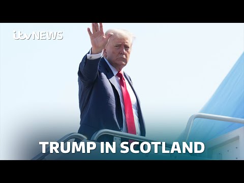 Watch live – as President Donald Trump arrives in Scotland
