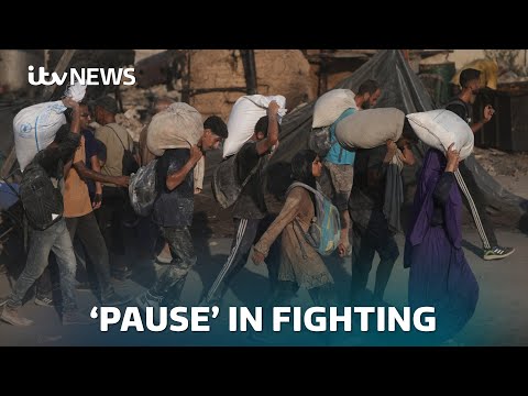 Israel to ‘pause’ fighting in three areas of Gaza and open ‘corridors’ to allow more aid | ITV News