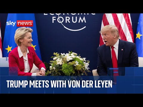 Trump meets with Ursula Von Der Leyen in Scotland