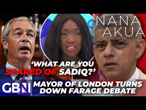 Sadiq Khan ‘running scared’ of Nigel Farage after London Mayor turns down debate on ‘lawless London’