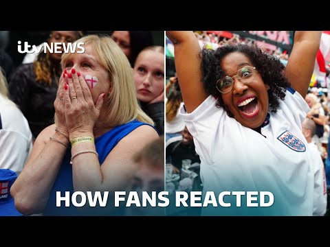How fans reacted to all the twists and turns in England’s Euros win | ITV News
